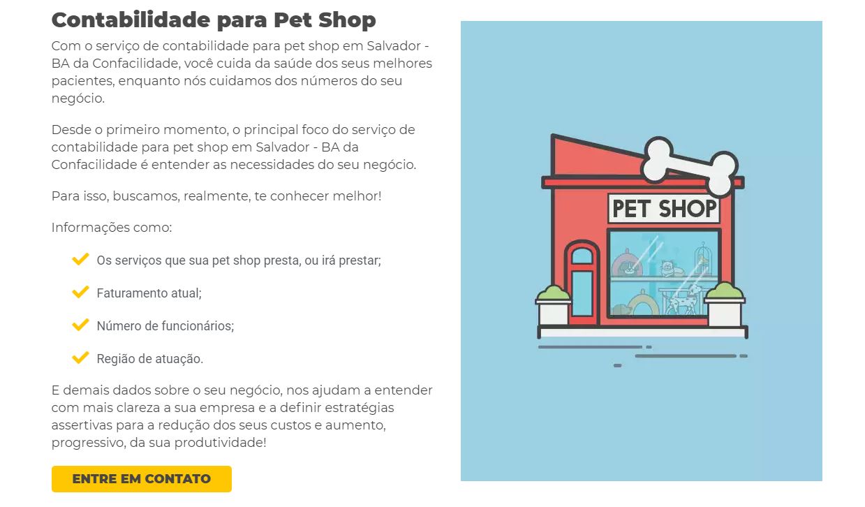 Contabilidade Para Petshop - Contabilidade em Salvador - BA | Confacilidade - Contabilidade Para Pet Shop Em Lauro de Freitas